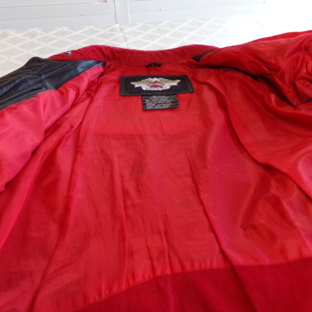 Harley Davidson Women's Leather Jacket Large - Picture 9 of 16